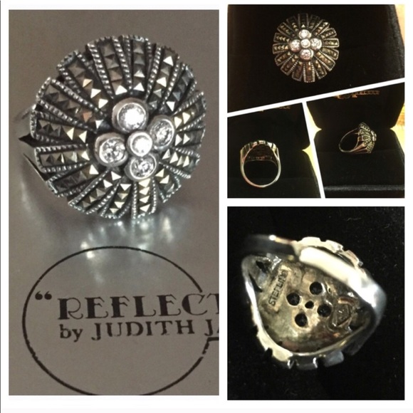 Judith Jack Marcasite Ring - Picture 5 of 9